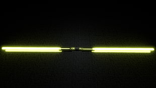 pair of brown drum sticks, lightsaber, Blender, yellow, Star Wars HD wallpaper