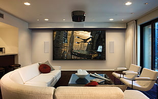living room set-up photo HD wallpaper