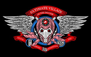 Ultimate Villain of the Doctor logo, science fiction, Doctor Who, The Doctor, TARDIS HD wallpaper