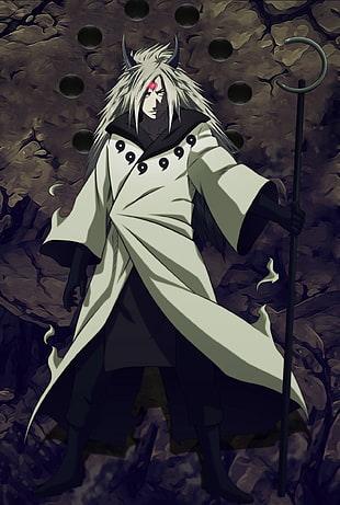 Naruto anime character, Naruto Shippuuden, Sage of Six Paths, Uchiha Madara
