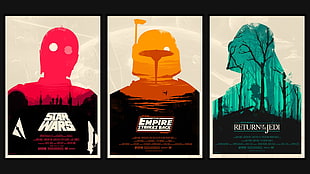 Star Wars move posters three HD wallpaper