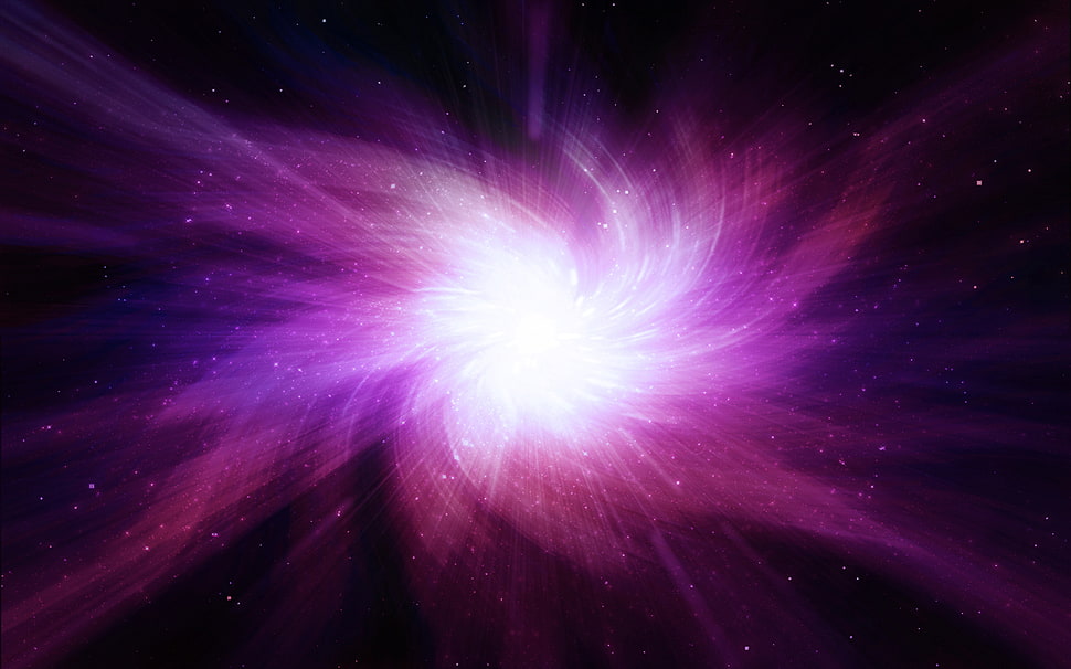 purple galaxy illustration \ HD wallpaper