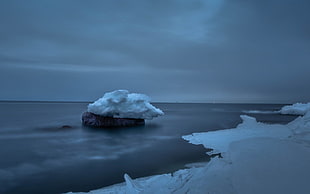 landscape photography of ice burg