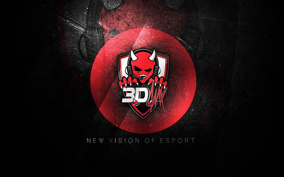 3D New Vision of Esport logo HD wallpaper
