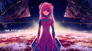 Neon Genesis Evangelion, anime, Asuka Langley Soryu, space HD wallpaper