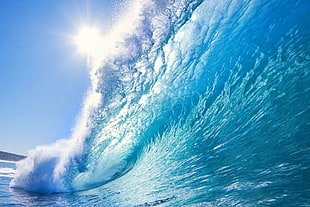 tidal wave, sea, waves HD wallpaper