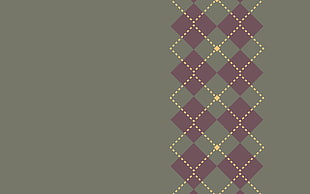 purple and gray argyle pattern, minimalism