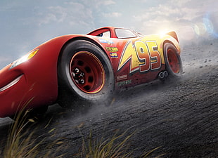 Disney Cars Lightning McQueen poster HD wallpaper