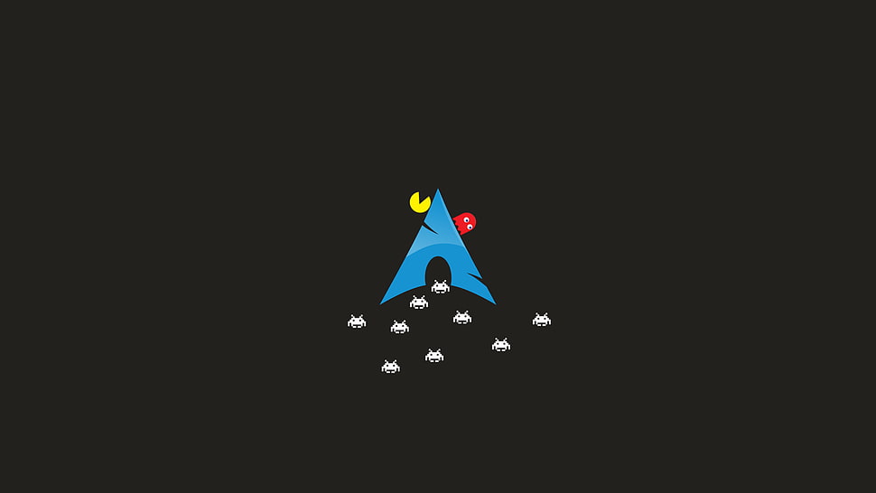 Mr. PacMan game application screenshot, Arch Linux HD wallpaper