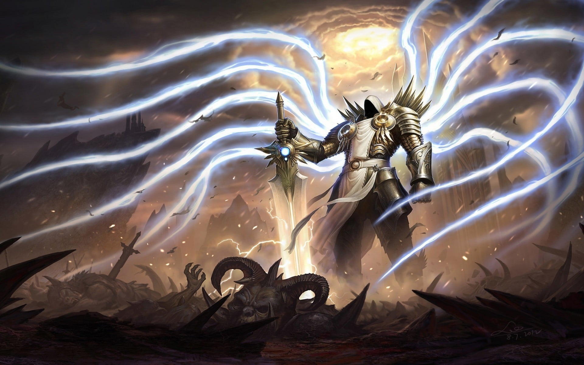 Diablo Archangel Digital Wallpaper Diablo Diablo Iii Diablo 3