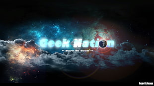 Geek Nation illustration, space, stars, geek, nations HD wallpaper