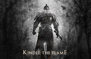 Kindle The Flame poster, Dark Souls, video games, digital art, fantasy art