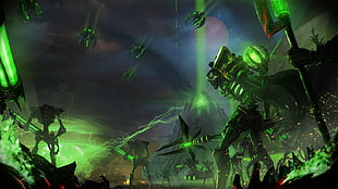 robot monster war HD wallpaper