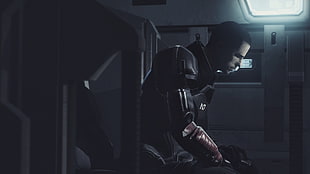 Mass Effect character digital wallpaper, Mass Effect, video games