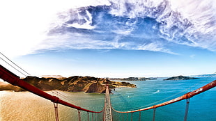 Golden Gate Bridge, nature, landscape, water, bridge