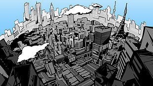 high-rise buildings illustration, Persona 5, video games, Persona series