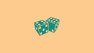 two green dices illustration, dice, EA DICE HD wallpaper