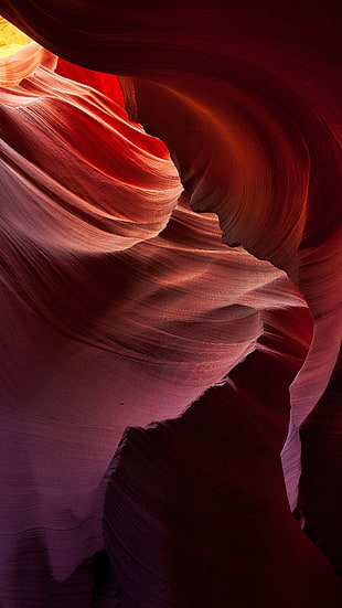 pink cave, landscape, Antelope Canyon HD wallpaper
