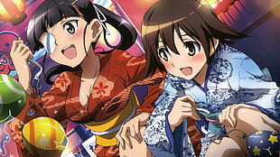 two women anime wallpaper