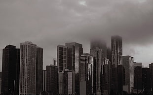 city sky, city, cityscape, clouds, skyscraper