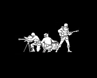 soldiers illustration, music