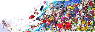 red umbrella illustration, anime, IB (game), Gary (IB), Mary (IB)