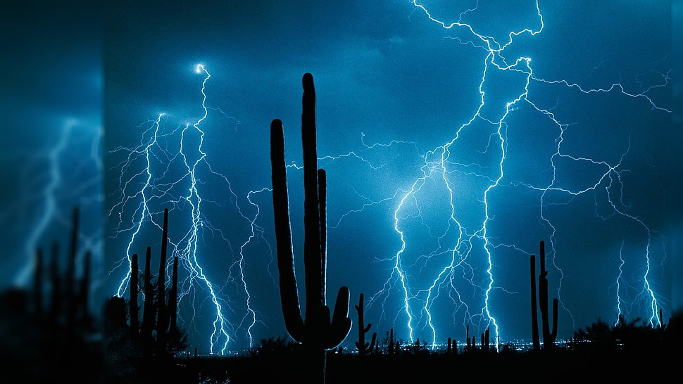 lightning strike HD wallpaper