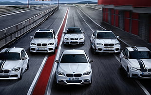 six BMW cars, car, BMW X5