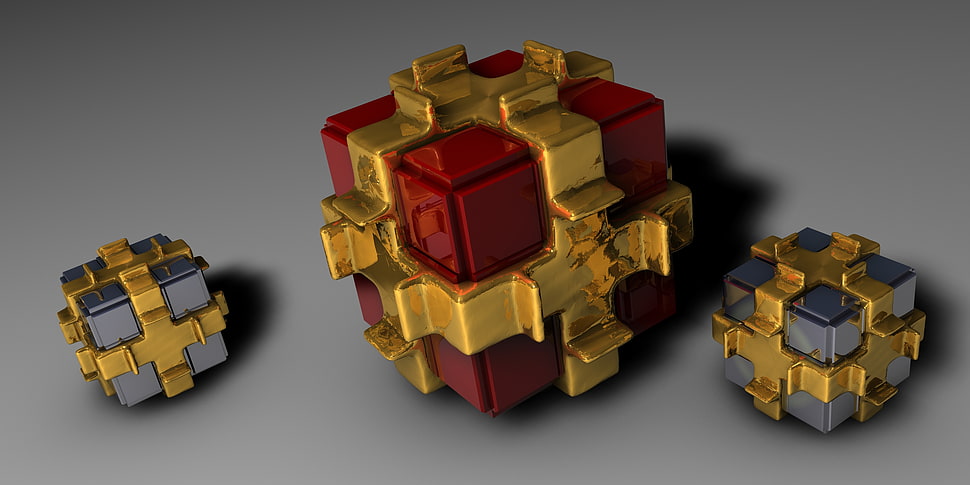 three assorted boxes HD wallpaper