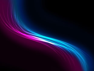 art photography of purple and blue lines