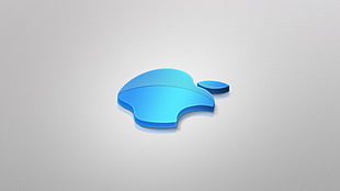 blue Apple Logo HD wallpaper