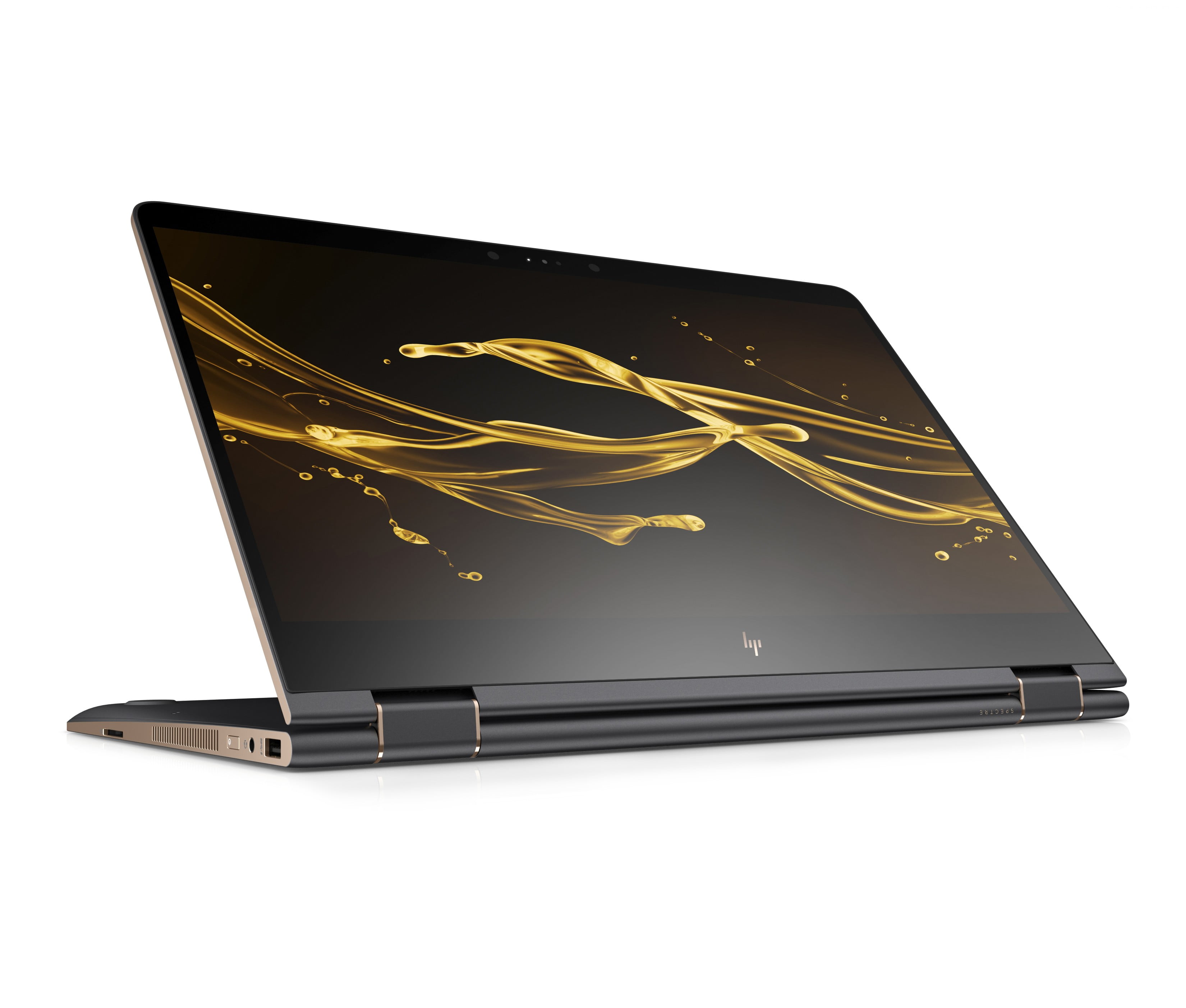 black laptop computer, HP Spectre x360 15, CES 2018, 4k