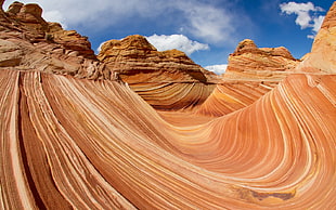 time laps photo of dessert mountains