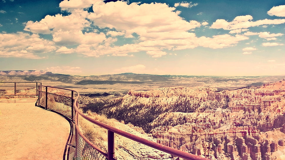 brown arc formation during daytime HD wallpaper