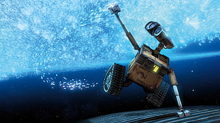 WALL-E illustration, WALL·E, movies, robot, Pixar Animation Studios HD wallpaper