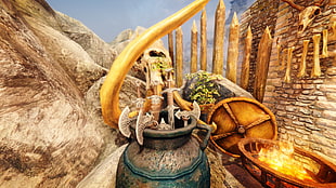 game digital wallpaper, The Elder Scrolls V: Skyrim HD wallpaper