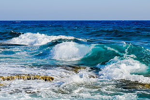 Sea,  Ocean,  Surf,  Stones HD wallpaper