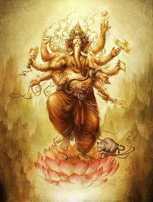 Ganesha painting HD wallpaper