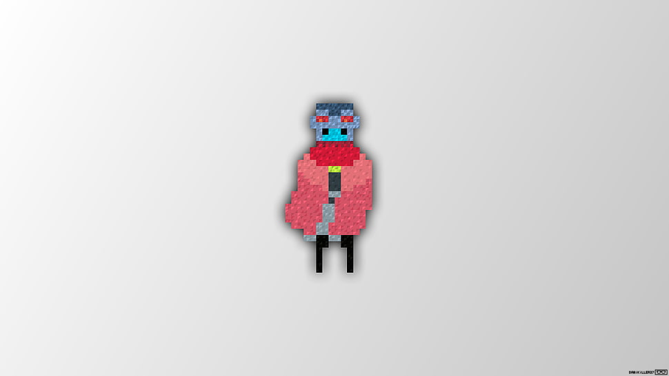red and blue illustration, Hyper Light Drifter, Trixel, pixel art, minimalism HD wallpaper