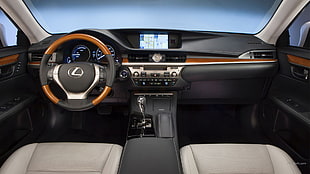 black and gray Lexus vehicle interior, Lexus ES300h