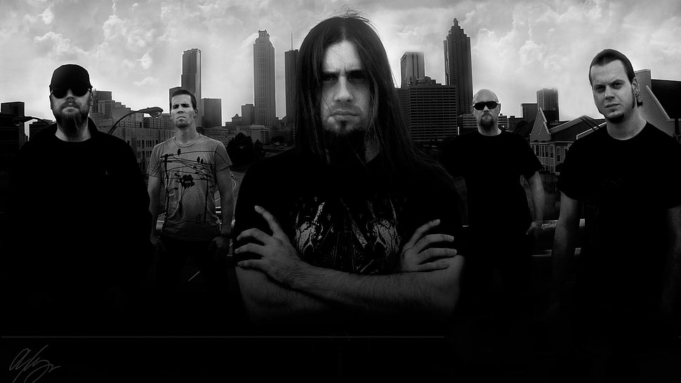 boy rock band digital wallpaper HD wallpaper