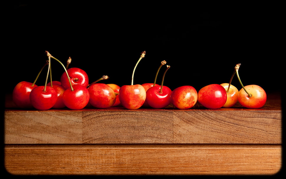 red cherry fruits HD wallpaper