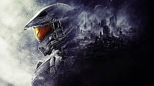 Halo game illustration, video game characters, Halo, Master Chief HD wallpaper