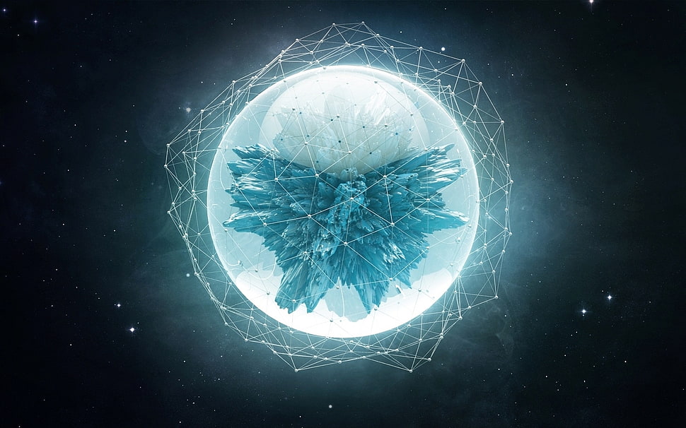 Ball,  Background,  Plexus,  Smoke HD wallpaper