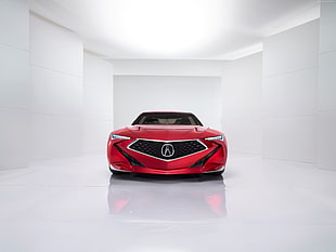 red Acura Concept car