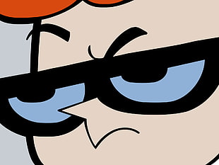 Dexter cartoon character, Dexter's Laboratory, cartoon, vector