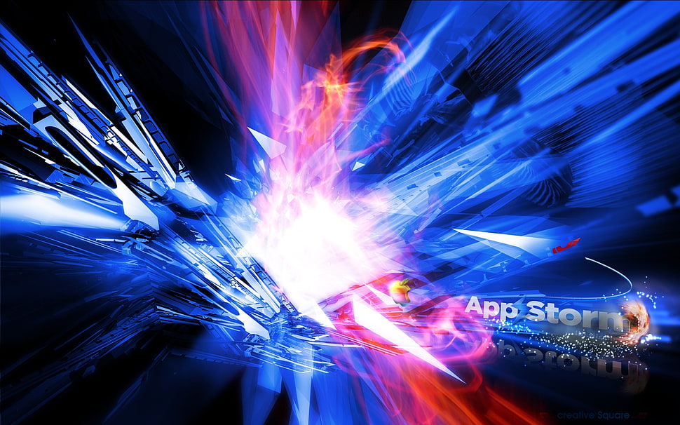 blue, red, and white graphic wallpaper HD wallpaper