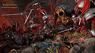 Warhammer game illustration, Total War: Warhammer, orcs, Fantasy Battle, Warhammer