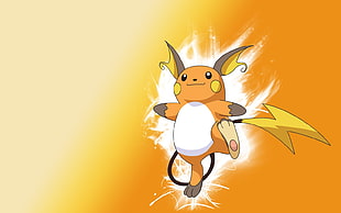 Pokemon Raichu illustration, Pokémon, Raichu