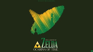 The Legend of Zelda Ocarina of Time logo, The Legend of Zelda, The Legend of Zelda: Ocarina of Time, video games, Link HD wallpaper